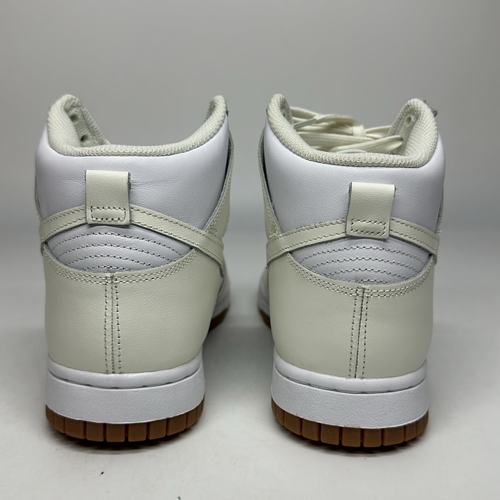USED Women’s Nike Dunk High White Sail/Gum DD1869-109 No Box - Picture 5 of 7